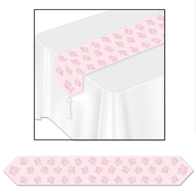 Beistle Printed It's A Girl! Paper Table Runner
