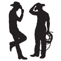 Beistle Cowboy Party Silhouettes (2/Pkg)