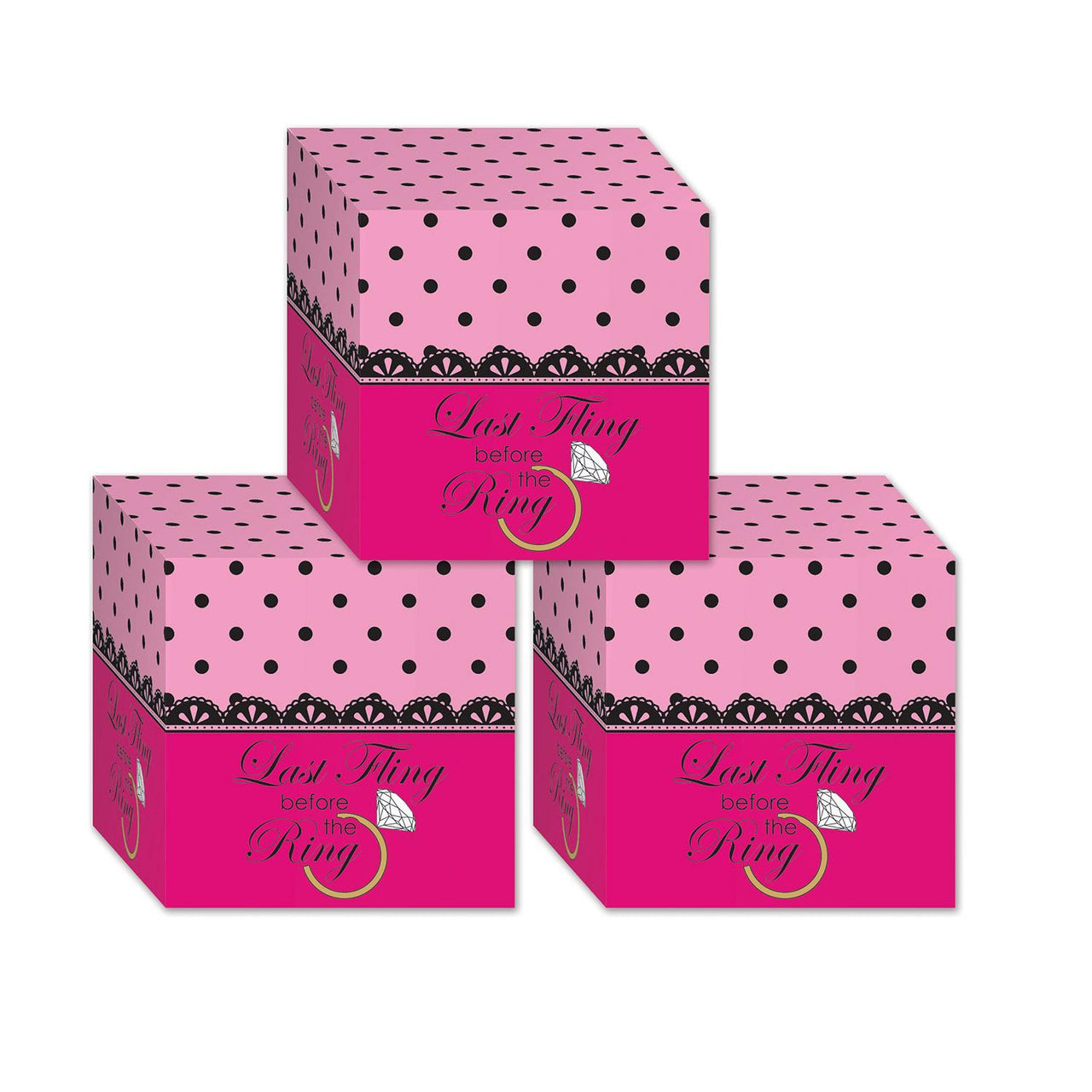 Beistle Bachelorette Favor Boxes (3/Pkg)