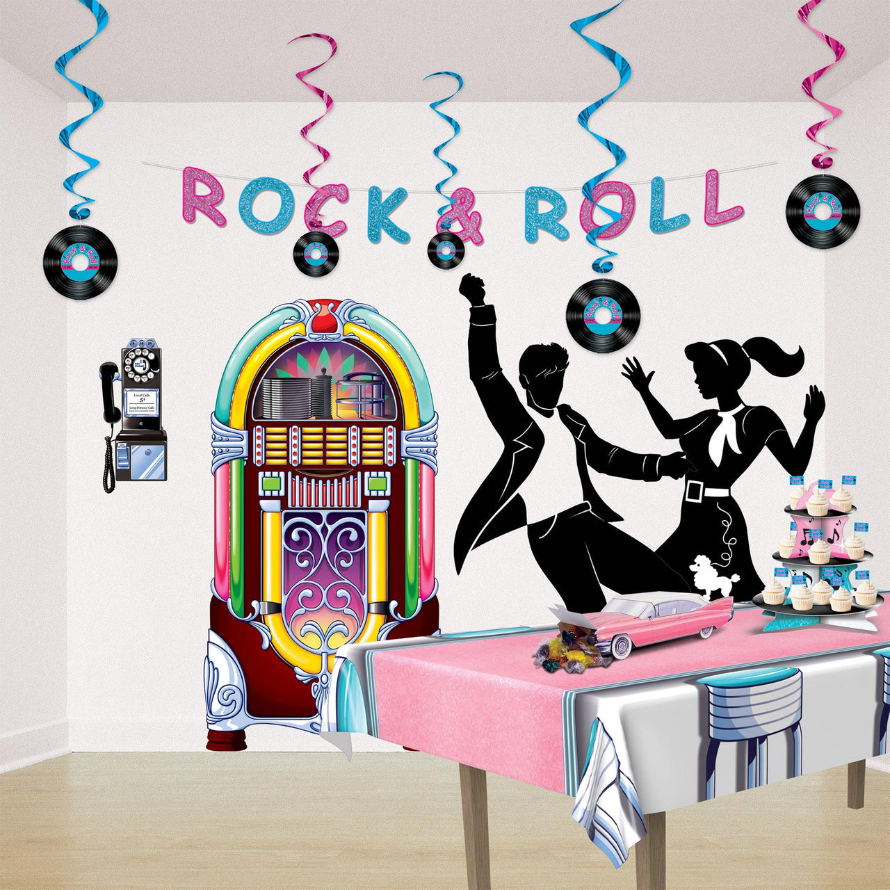 Bulk 50's Cruisin' Car Centerpiece (Case of 12) by Beistle