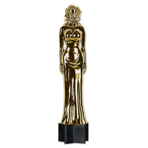 Beistle Jtd Awards Night Female Party Statuette Cutout