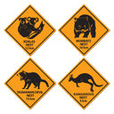 Beistle Outback Road Sign Party Cutouts (4/Pkg)