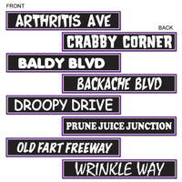 Beistle Over The Hill Birthday Street Sign Cutouts (4/Pkg)