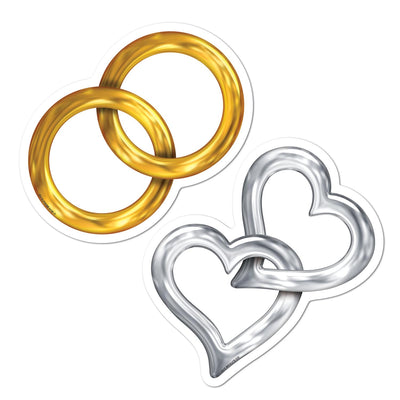 Beistle Mini Wedding Cutouts (10/Pkg)