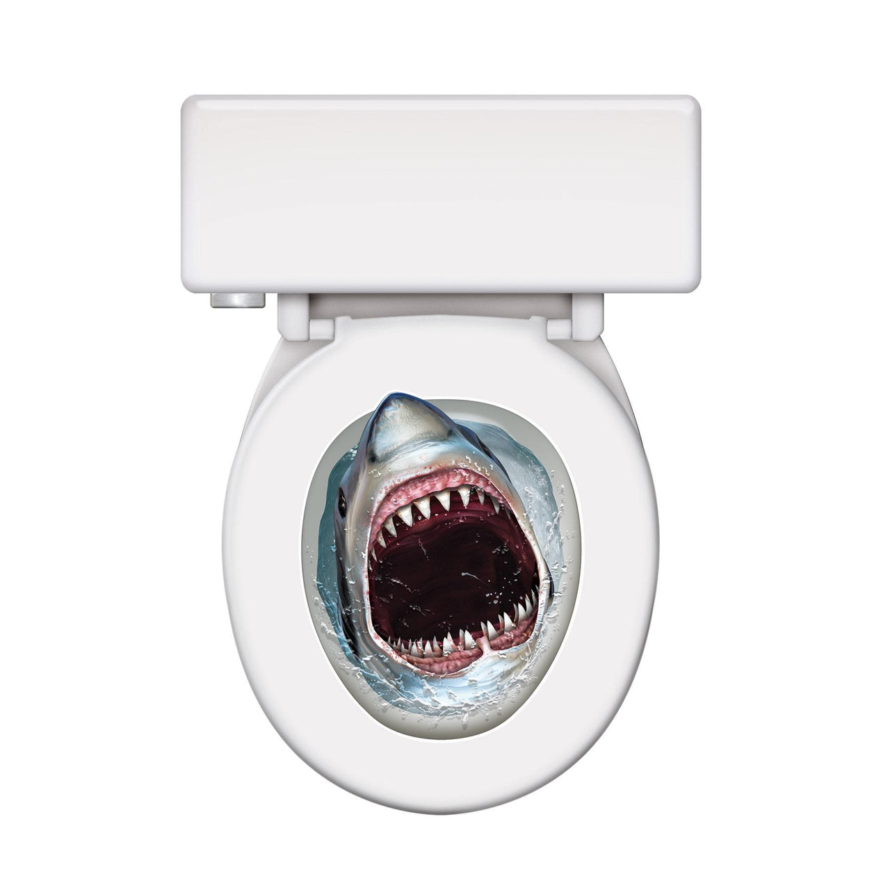 Shark Toilet Topper Peel 'N Place Clings