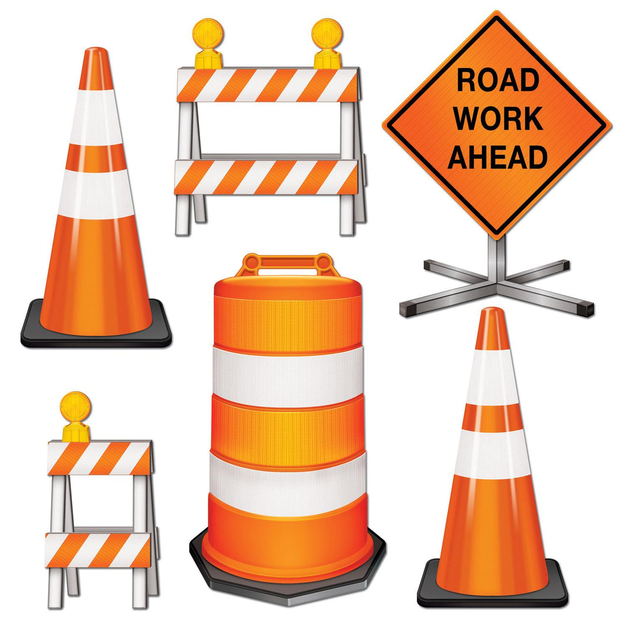 Beistle Road Crew Cutouts (6/Pkg)
