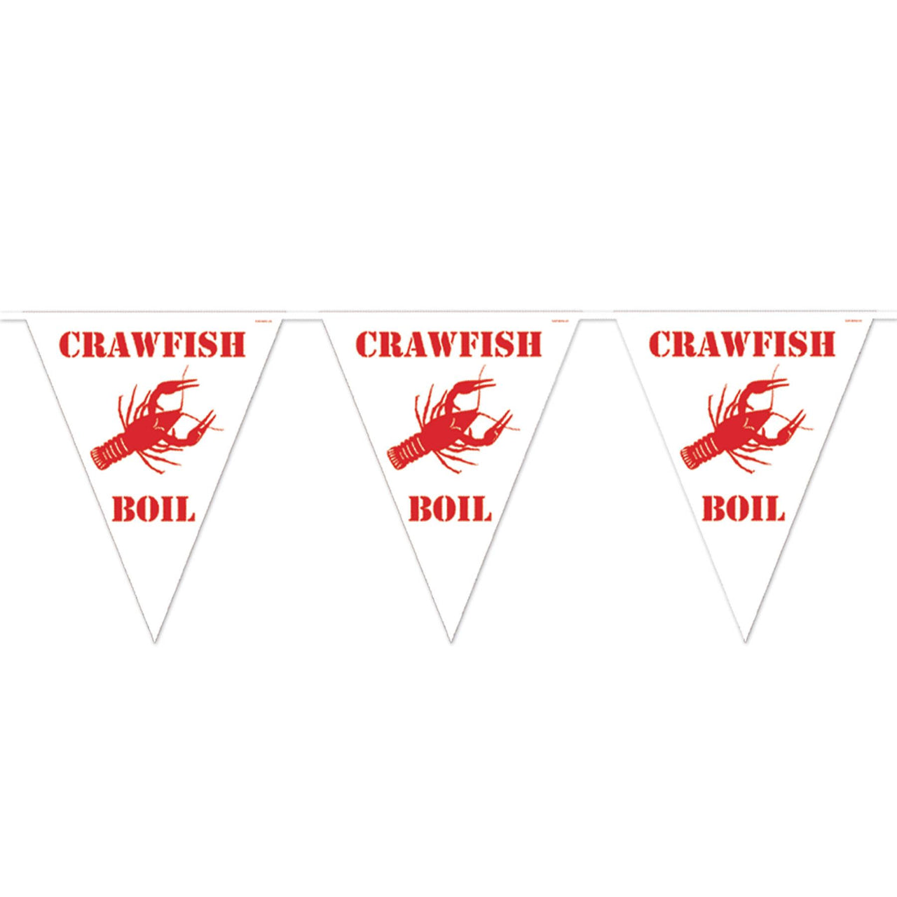 Crawfish Boil Pennant Banner