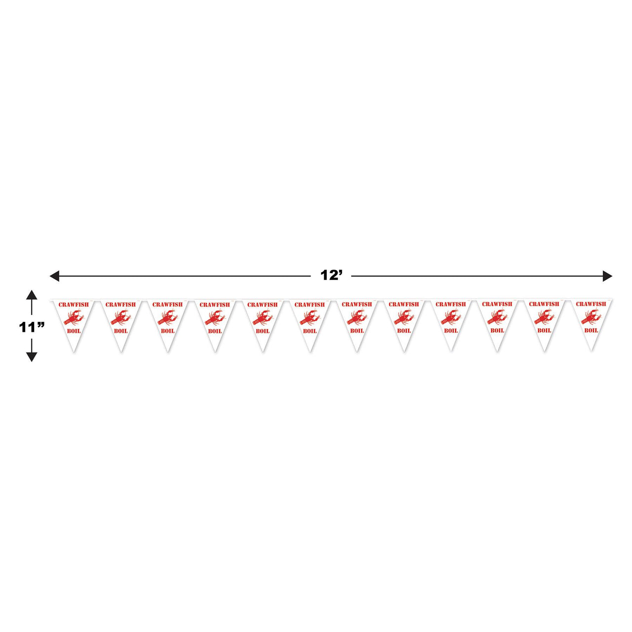 Crawfish Boil Pennant Banner
