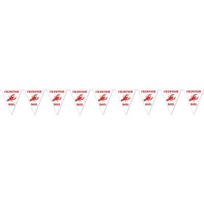 Beistle Mardi Gras Crawfish Boil Pennant Banner