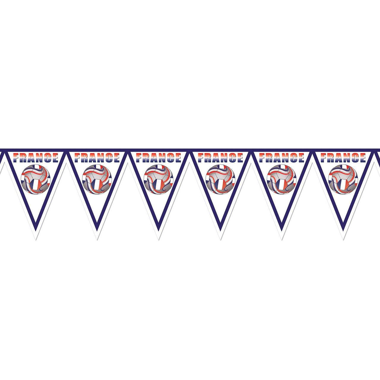 Beistle Soccer Party Pennant Banner - France