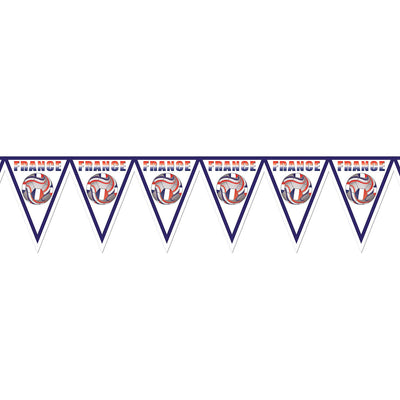 Beistle Soccer Party Pennant Banner - France