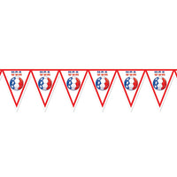 Beistle Soccer Party Pennant Banner - United States
