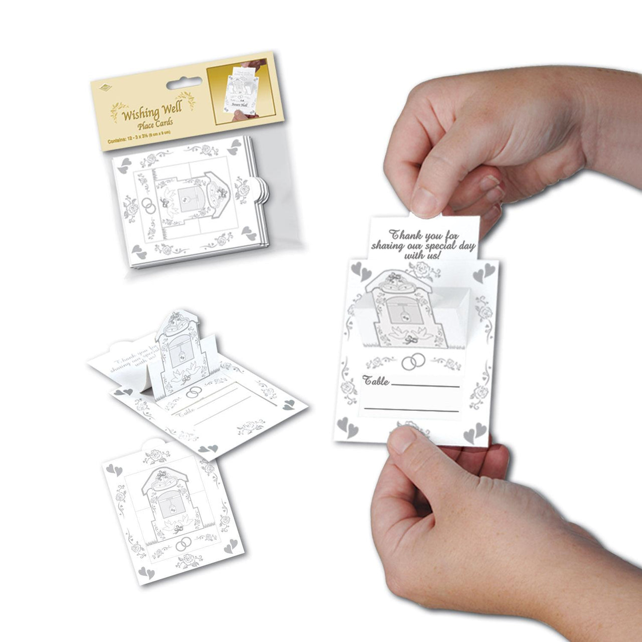 Beistle Wishing Well Place Cards (12/Pkg)