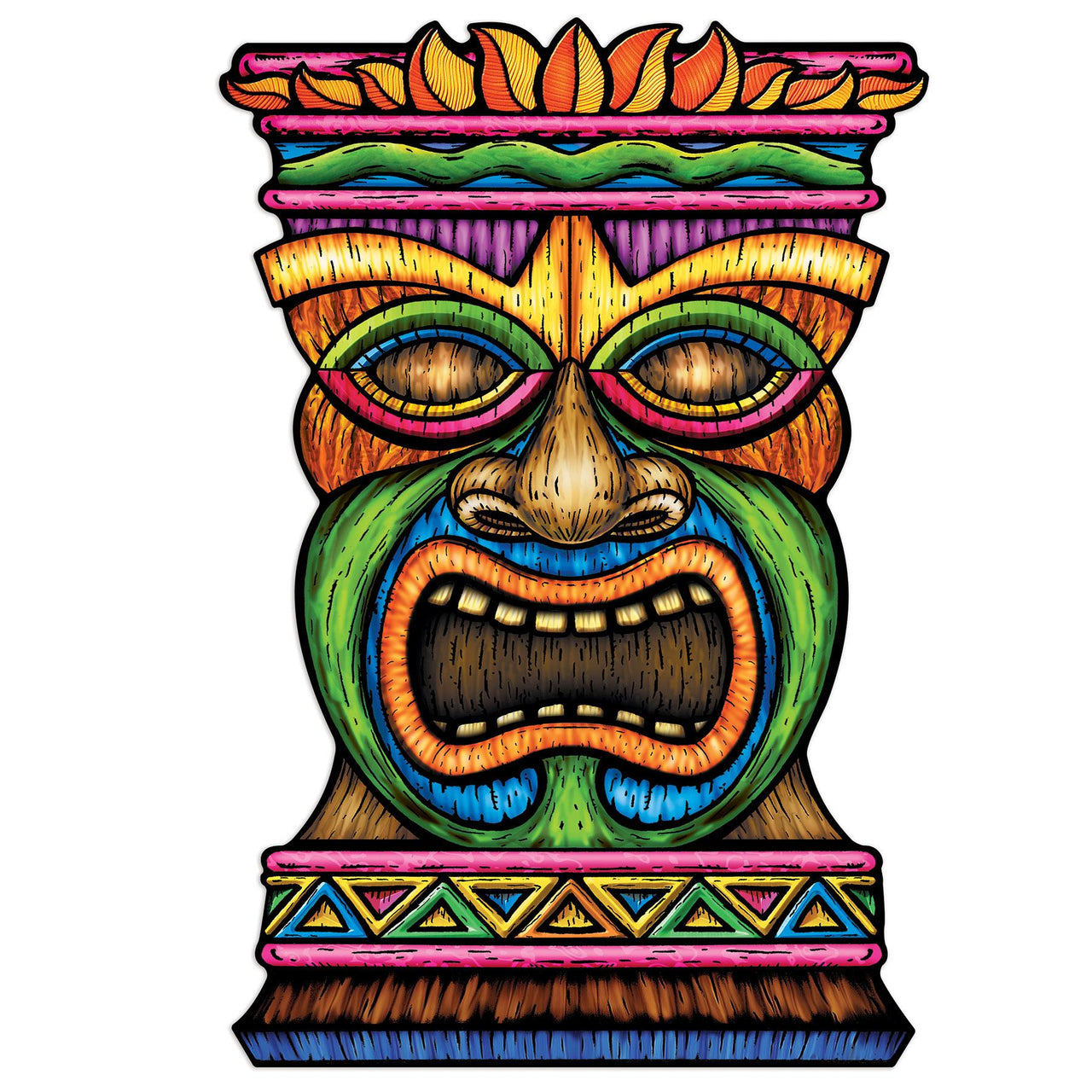 Beistle Luau Party Jumbo Tiki Cutout