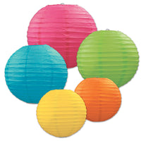 Beistle Party Paper Lantern Assortment (5/Pkg)