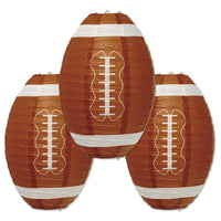 Beistle Football Party Paper Lanterns (3/Pkg)