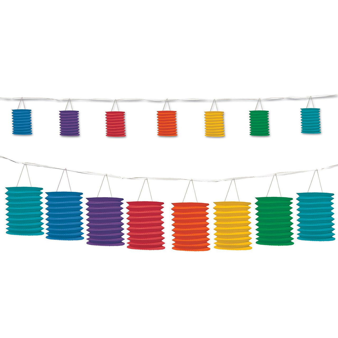 Beistle Rainbow Party Lantern Garland