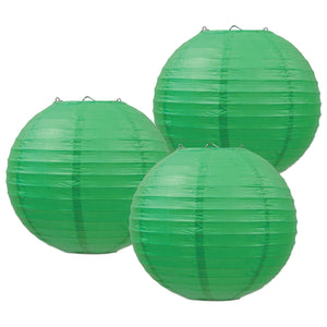 Beistle Party Paper Lanterns green (3/Pkg)