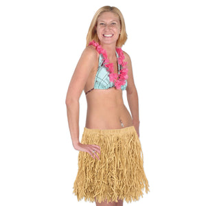Bulk Natural Colored Adult Mini Hula Skirt (Case of 12) by Beistle