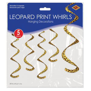 Printed Leopard Print Whirls