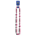 Sweet 16 Bead Necklaces, Assorted black and cerise 