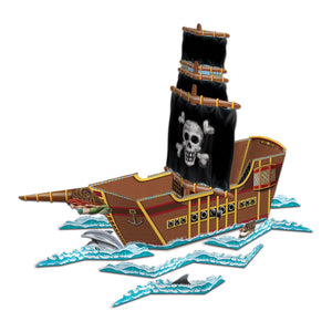 Beistle 3-D Pirate Ship Party Centerpiece