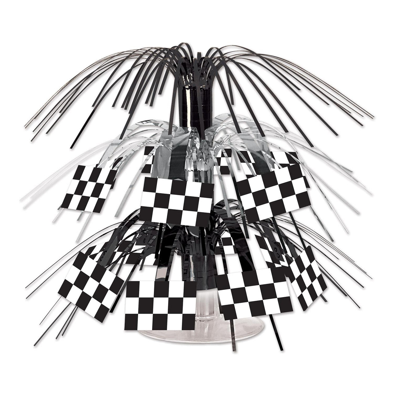 Beistle Checkered Flag Mini Party Cascade Centerpiece
