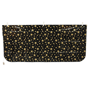 New Year's Eve Plastic Balloon Bag - black & gold - bag only
