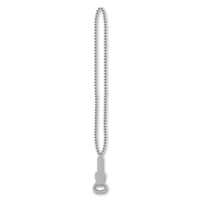 Beistle Bead Necklaces with Bottle Opener - silver