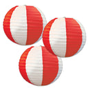 Beistle Red & White Stripes Party Paper Lanterns (3/Pkg)