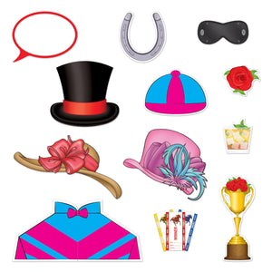 Beistle Horse Racing Party Photo Fun Signs (12/Pkg)