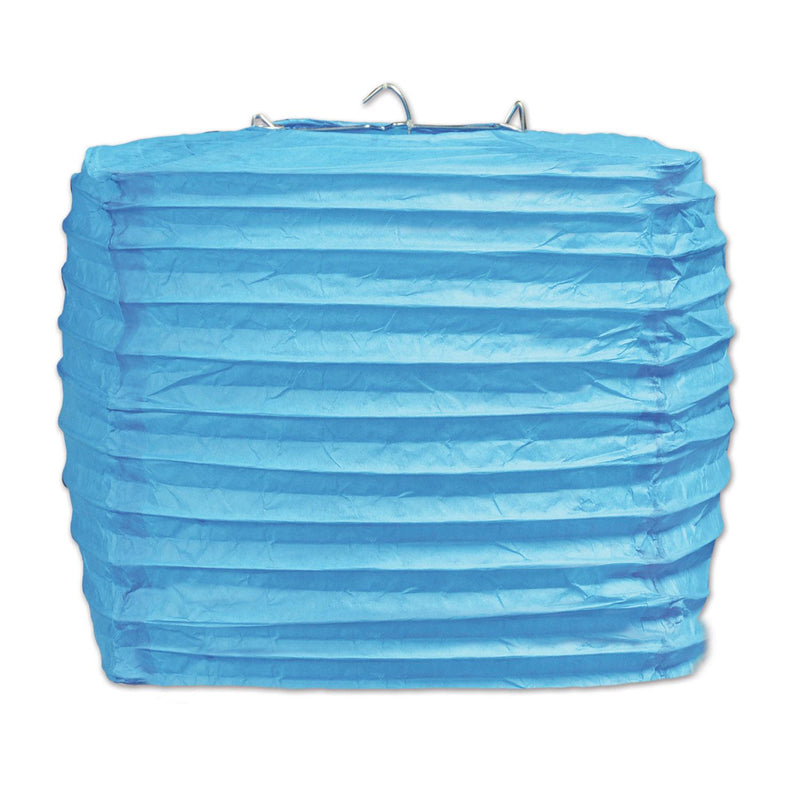 Beistle Turquoise Party Square Paper Lanterns (2/Pkg)