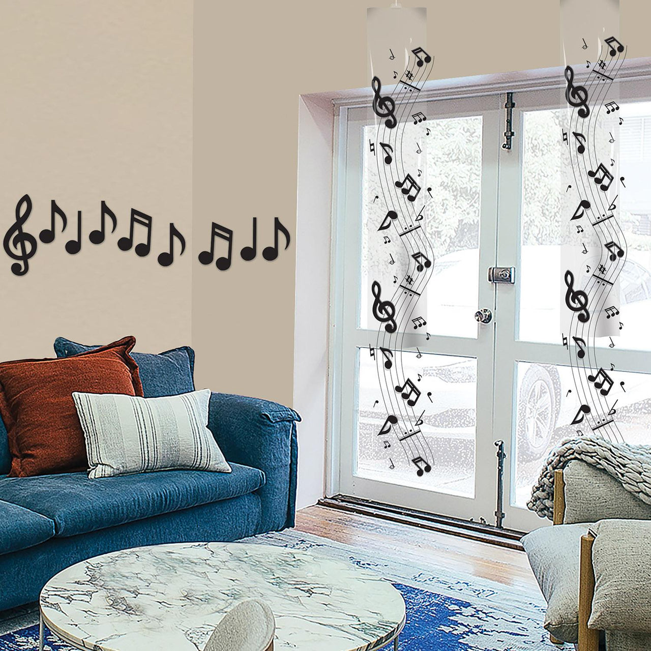 Bulk Mini Musical Notes Silhouettes (Case of 240) by Beistle