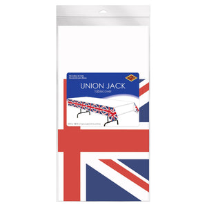 Union Jack Tablecover, party supplies, decorations, The Beistle Company, British, Bulk, Other Party Themes, Olympic Spirit - International Party Themes, British Themed Decorations 