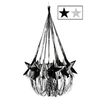 Beistle New Year's Eve Star Chandelier - black & silver