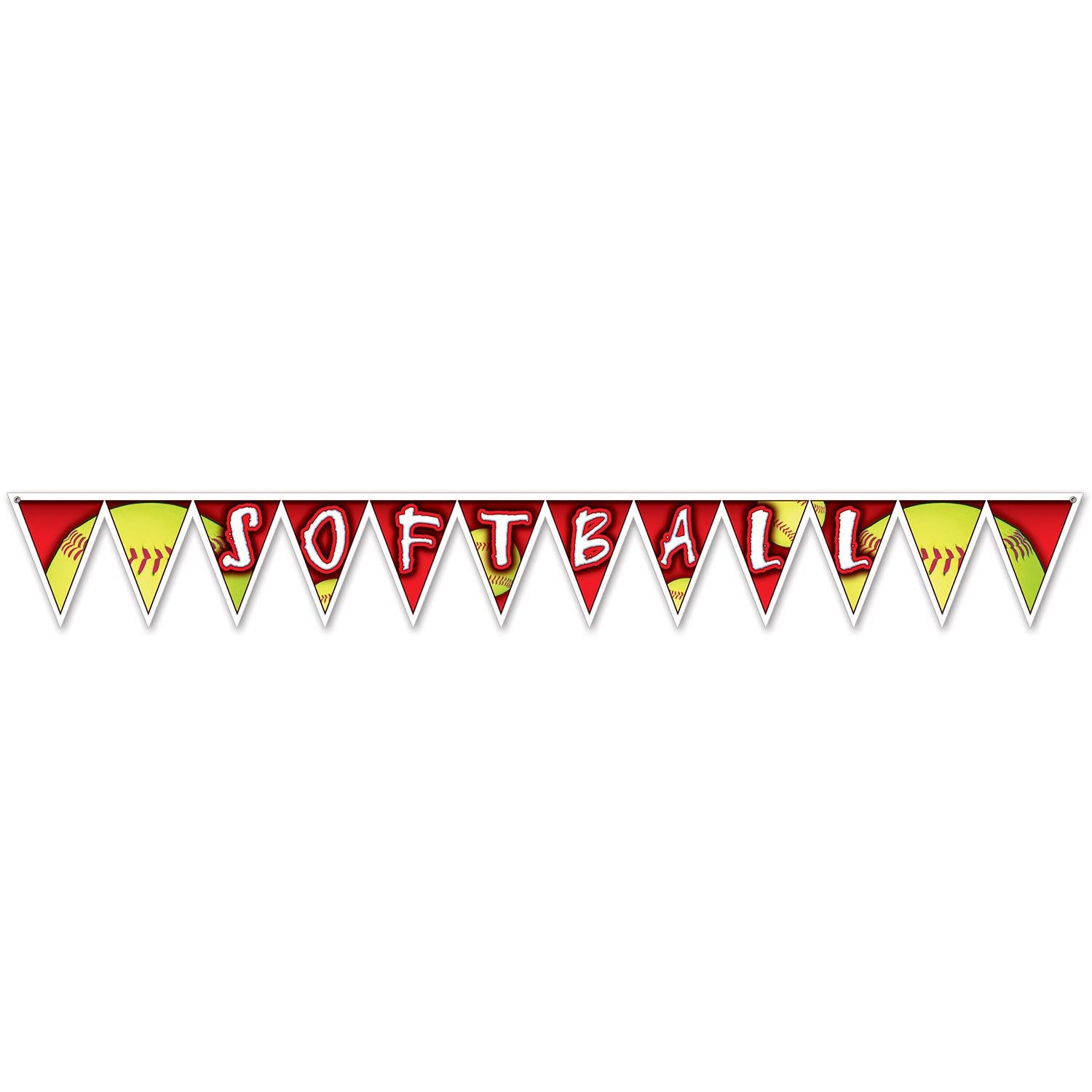 Beistle Softball Party Pennant Banner