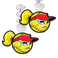 Beistle Softball Party Danglers (2/Pkg)