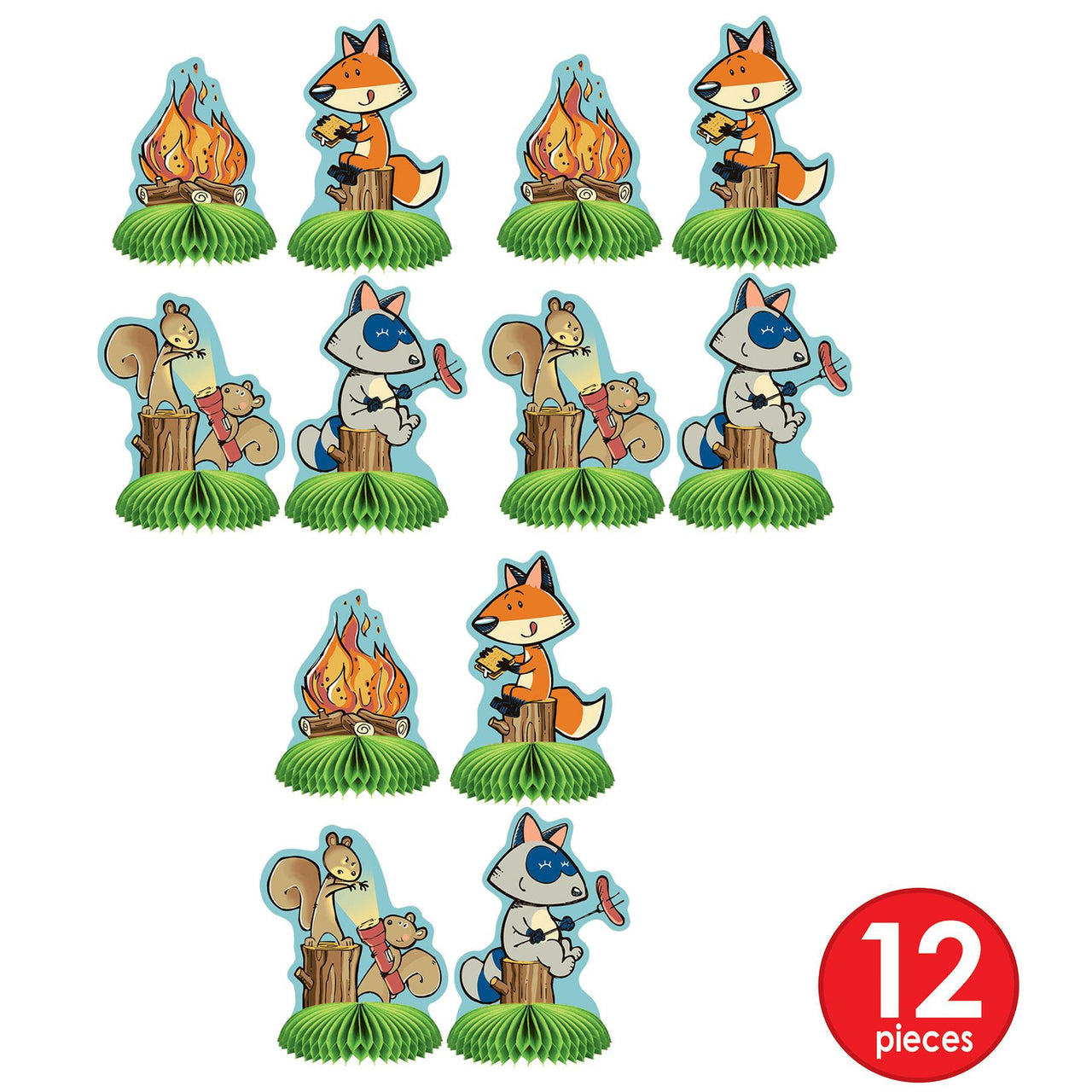 Bulk Woodland Friends Mini Centerpieces (Case of 48) by Beistle