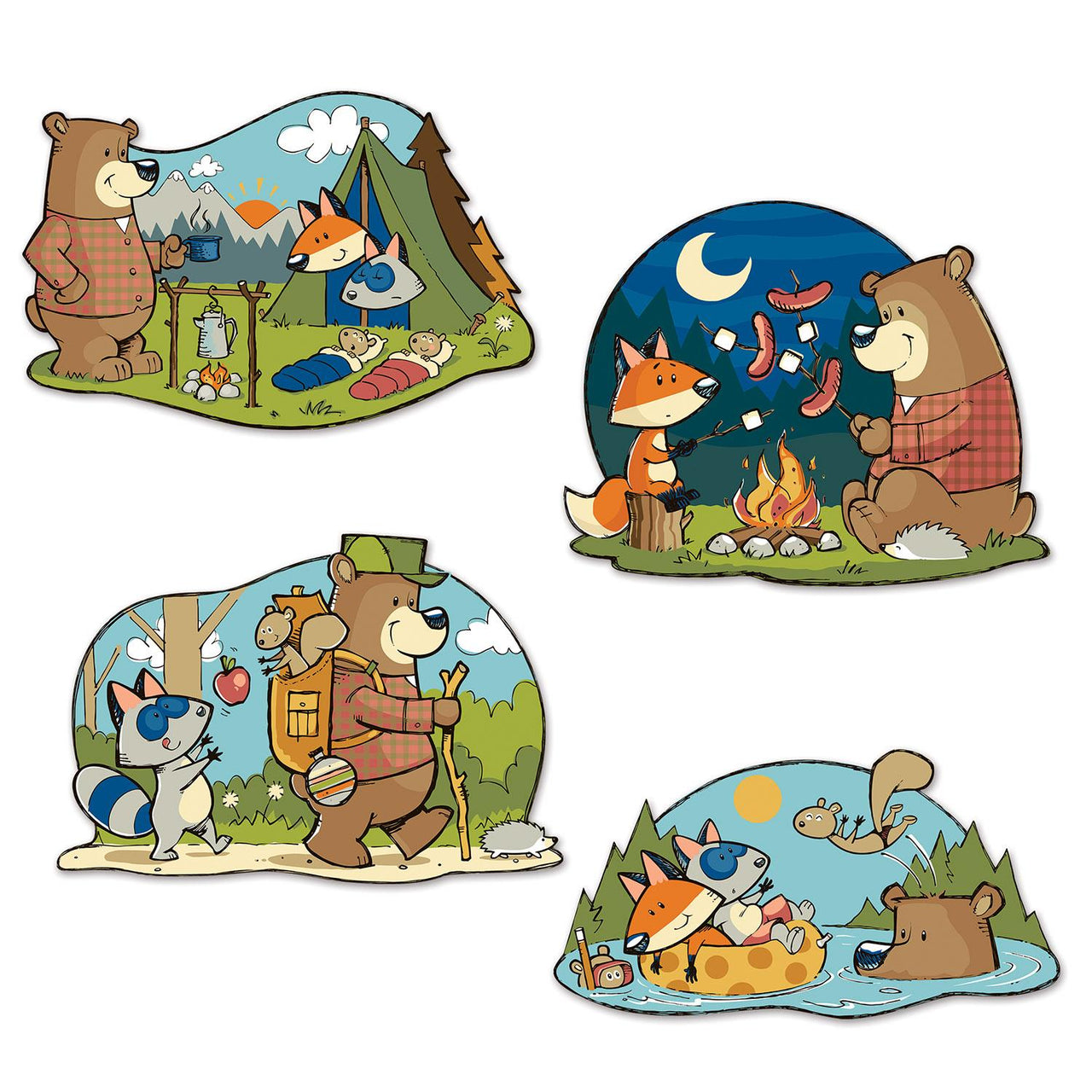 Beistle Woodland Friends Party Cutouts (4/Pkg)