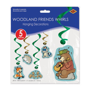Woodland Friends Whirls, party supplies, decorations, The Beistle Company, Woodland Friends, Bulk, Other Party Themes, Woodland Friends