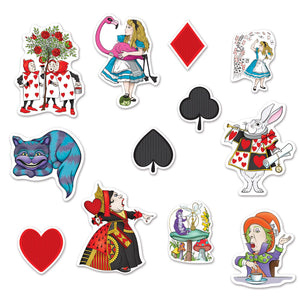 Beistle Alice In Wonderland Party Cutouts (12/Pkg)
