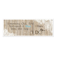 Beistle Rustic Wedding Sign Banner