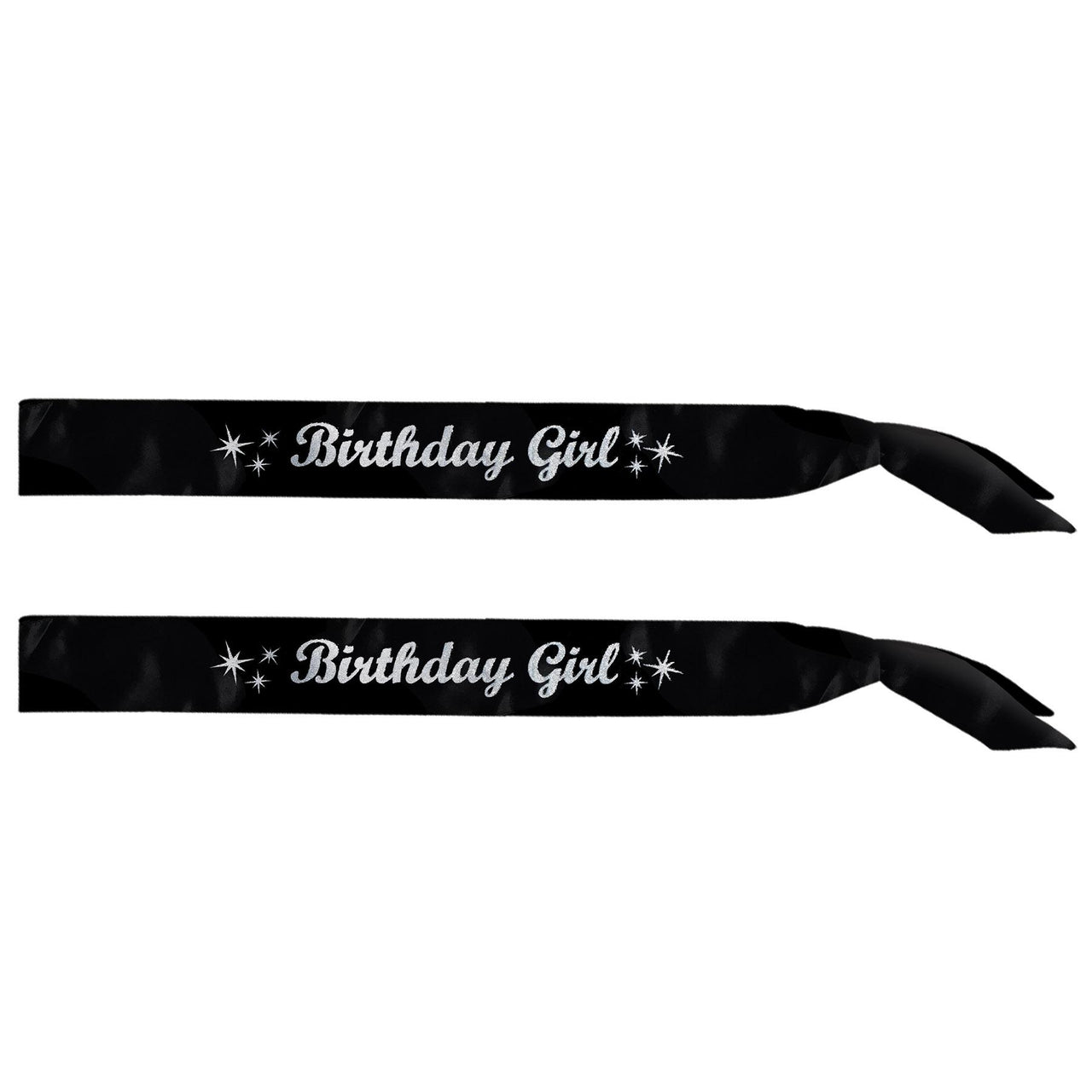 Bulk Glittered Birthday Girl Satin Sash (Case of 6) by Beistle