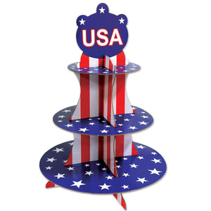 Beistle Patriotic Party Cupcake Stand