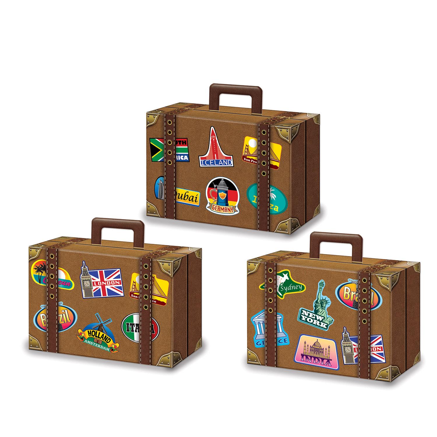 Beistle Luggage Party Favor Boxes (3/Pkg)