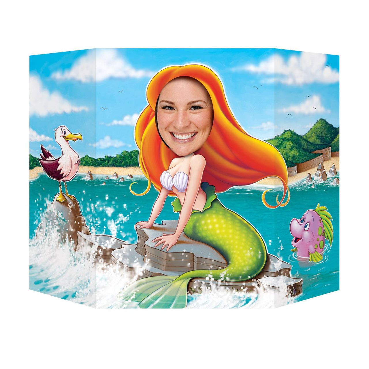 Beistle Luau Party Mermaid Photo Prop