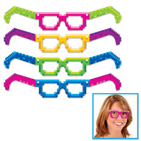 Beistle 8-Bit Eyeglasses (4/Pkg)