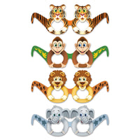 Beistle Jungle Animal Eyeglasses (12/Pkg)