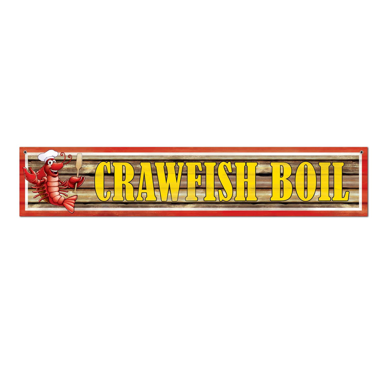 Beistle Mardi Gras Crawfish Boil Banner