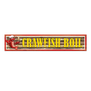 Beistle Mardi Gras Crawfish Boil Banner